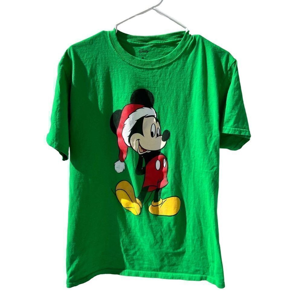 Disney Mickey Mouse ugly Christmas T-shirt size M